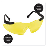 Magnum 3g Safety Eyewear, Black Frame, Yellow-amber Lens