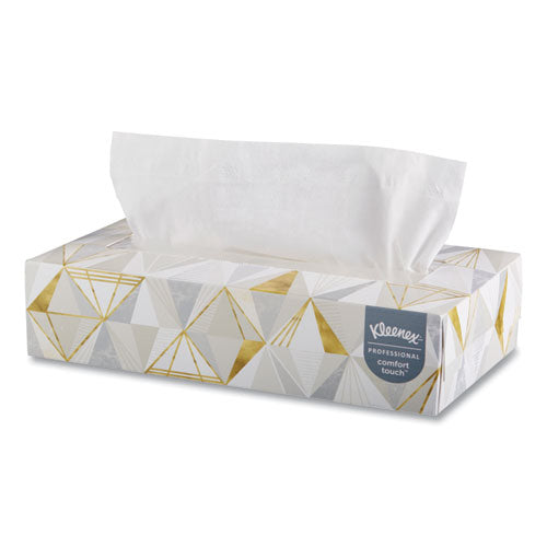 White Facial Tissue, 2-ply, White, Pop-up Box, 125 Sheets-box, 48 Boxes-carton