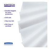 W4 Critical Task Wipers, Flat Double Bag, 12x12, White, 100-pack, 5 Packs-carton