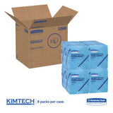 Oil, Grease And Ink Cloths, 1-4 Fold, 12 1-2 X 12, Blue, 66-box, 8 Boxes-carton