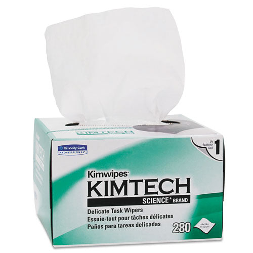 Kimwipes, Delicate Task Wipers, 1-ply, 4 2-5 X 8 2-5, 280-box
