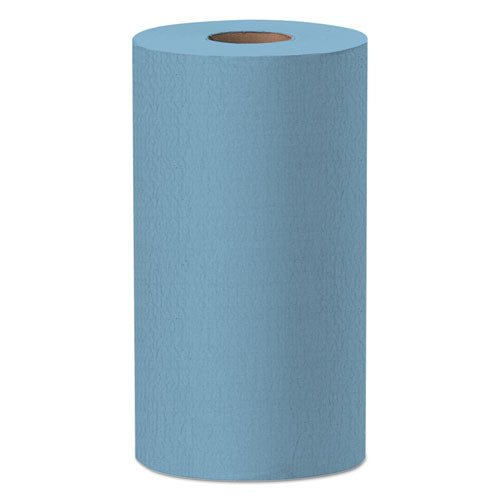 X60 Cloths, Small Roll, 9.8 X 13.4, Blue, 130-roll, 12 Rolls-carton