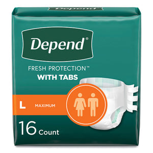 Incontinence Protection With Tabs, 35" To 49" Waist, 20/pack, 3 Packs/carton