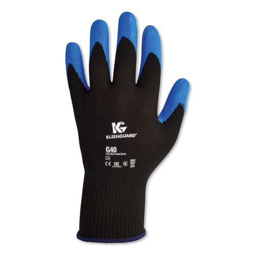 G40 Nitrile Coated Gloves, 230 Mm Length, Medium-size 8, Blue, 12 Pairs
