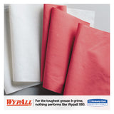 X80 Cloths, Hydroknit, Jumbo Roll, 12 1-2 X 13 2-5, Red, 475 Wipers-roll