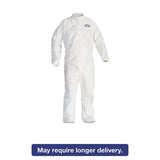 A40 Elastic-cuff And Ankle Hooded Coveralls, White, Large, 25-carton