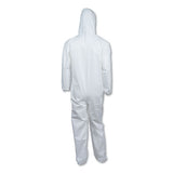 A40 Elastic-cuff And Ankles Hooded Coveralls, White, X-large, 25-case