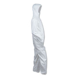 A40 Elastic-cuff And Ankles Hooded Coveralls, White, X-large, 25-case