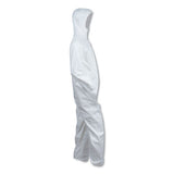 A40 Elastic-cuff And Ankles Hooded Coveralls, White, 2x-large, 25-case
