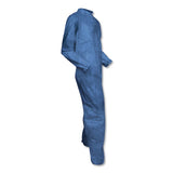 A60 Elastic-cuff, Ankle And Back Coveralls, Blue, Large, 24-carton