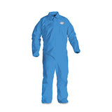 A60 Elastic-cuff, Ankle And Back Coveralls, Blue, Large, 24-carton