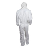 A30 Elastic-back And Cuff Hooded Coveralls, White, X-large, 25-carton