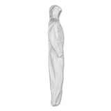 A30 Elastic-back And Cuff Hooded Coveralls, White, X-large, 25-carton