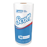 Choose-a-sheet Mega Roll Paper Towels, 1-ply, White, 102-roll, 24-carton