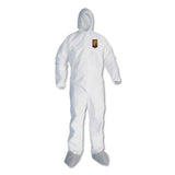 A45 Liquid-particle Protection Surface Prep-paint Coveralls, 2xl, White, 25-ct
