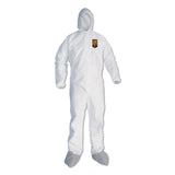 A45 Liquid-particle Protection Surface Prep-paint Coveralls, 2xl, White, 25-ct