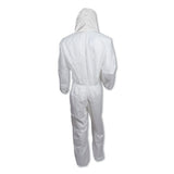 A20 Elastic Back, Cuff And Ankles Hooded Coveralls, 4x-large, White, 20-carton