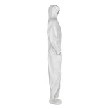 A20 Breathable Particle Protection Coveralls, Elastic Back, Hood And Boots, 4x-large, White, 20/carton