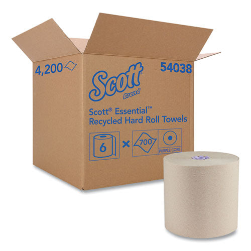 Essential 100% Recycled Fiber Hard Roll Towel, 1.75