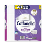 Ultra Comfortcare Toilet Paper, Soft Tissue, Mega Rolls, 2-ply, 284 Sheets-roll, 12 Rolls-pack, 48 Rolls-carton