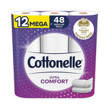 Ultra Comfortcare Toilet Paper, Soft Tissue, Mega Rolls, 2-ply, 284 Sheets-roll, 12 Rolls-pack, 48 Rolls-carton