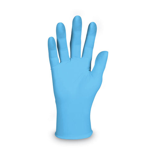 G10 Comfort Plus Blue Nitrile Gloves, Light Blue, Large, 100-box