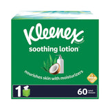 Lotion Facial Tissue, 3-ply, White, 60 Sheets-box, 27 Boxes-carton