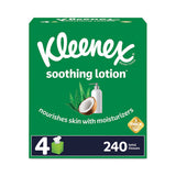 Lotion Facial Tissue, 3-ply, White, 60 Sheets-box, 4 Boxes-pack, 2 Packs-carton