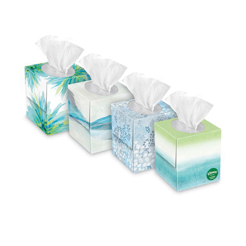 Lotion Facial Tissue, 3-ply, White, 60 Sheets-box, 4 Boxes-pack, 2 Packs-carton