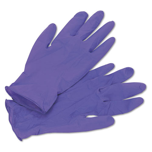 Purple Nitrile Exam Gloves, 242 Mm Length, Medium, Purple, 1000-carton