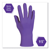 Purple Nitrile Exam Gloves, 242 Mm Length, Large, Purple, 1000-carton