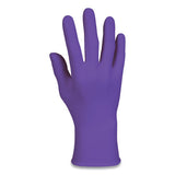 Purple Nitrile Exam Gloves, 242 Mm Length, Large, Purple, 100-box