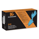 G10 Nitrile Gloves, Powder-free, Blue, 242mm Length, Large, 100-box, 10 Boxes-ct
