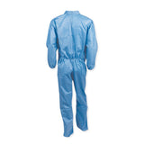 A20 Coveralls, Microforce Barrier Sms Fabric, Blue, 2x-large, 24-carton