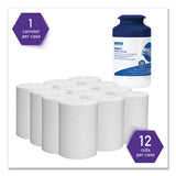 Wipers For The Wettask System, Quat Disinfectants And Sanitizers, 6 X 12, 660-roll, 6 Rolls And 1 Canister-carton