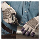 G60 Purple Nitrile Gloves, 240mm Length, Large-size 9, Black-white, 12 Pair-ct
