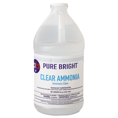 Clear Ammonia, 64oz Bottle, 8-carton