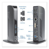 Usb 3.0 Docking Station With Dvi-hdmi-vga Video, 1 Dvi And 1 Hdmi Out
