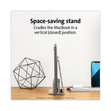 Studiocaddy With Qi Wireless Charging For Apple Devices, Usb-a; Usb-c, Silver