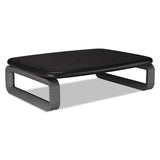 Monitor Stand With Smartfit, For 24" Monitors, 15.5" X 12" X 3" To 6", Black-gray, Supports 80 Lbs