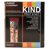 Fruit And Nut Bars, Almond And Coconut, 1.4 Oz, 12-box