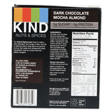 Nuts And Spices Bar, Dark Chocolate Mocha Almond, 1.4 Oz Bar, 12-box