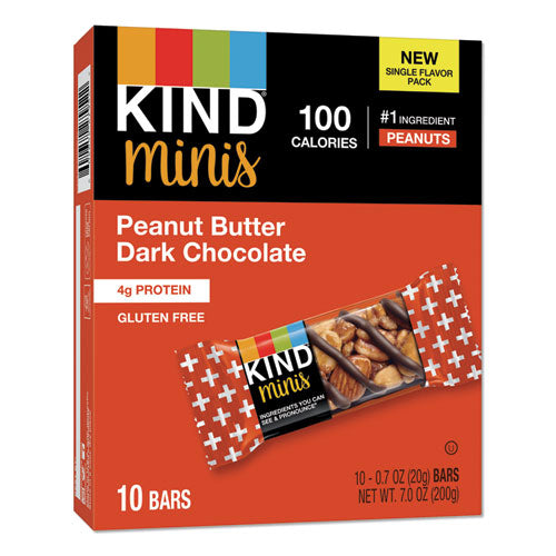 Minis, Peanut Butter Dark Chocolate, 0.7 Oz, 10-pack