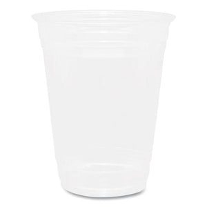 Pet Plastic Cups, 16 Oz, Clear, 1,000/carton