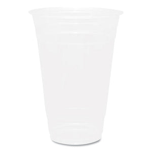 Pet Plastic Cups, 20 Oz, Clear, 1,000/carton