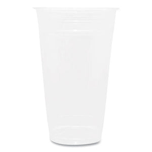 Pet Plastic Cups, 24 Oz, Clear, 600/carton