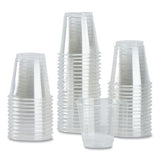 Pet Plastic Cups, 3 Oz, Clear, 2,500/carton