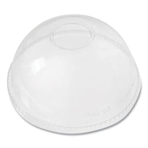 Pet Lids, Dome Lid, Fits 12 Oz To 24 Oz Cold Cups, Clear, 1,000/carton