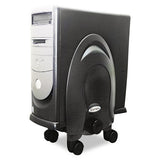 Deluxe Mobile Cpu Stand, 12w X 12d X 18h, Black