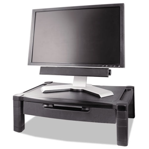 Wide Deluxe Two-level Monitor Stand With Drawer, 20